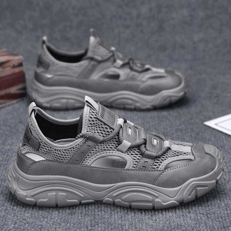 

Men s shoes summer 2025 new hollow breathable outdoor beach sports shoes men s deodorant feet casual wading sandals 44