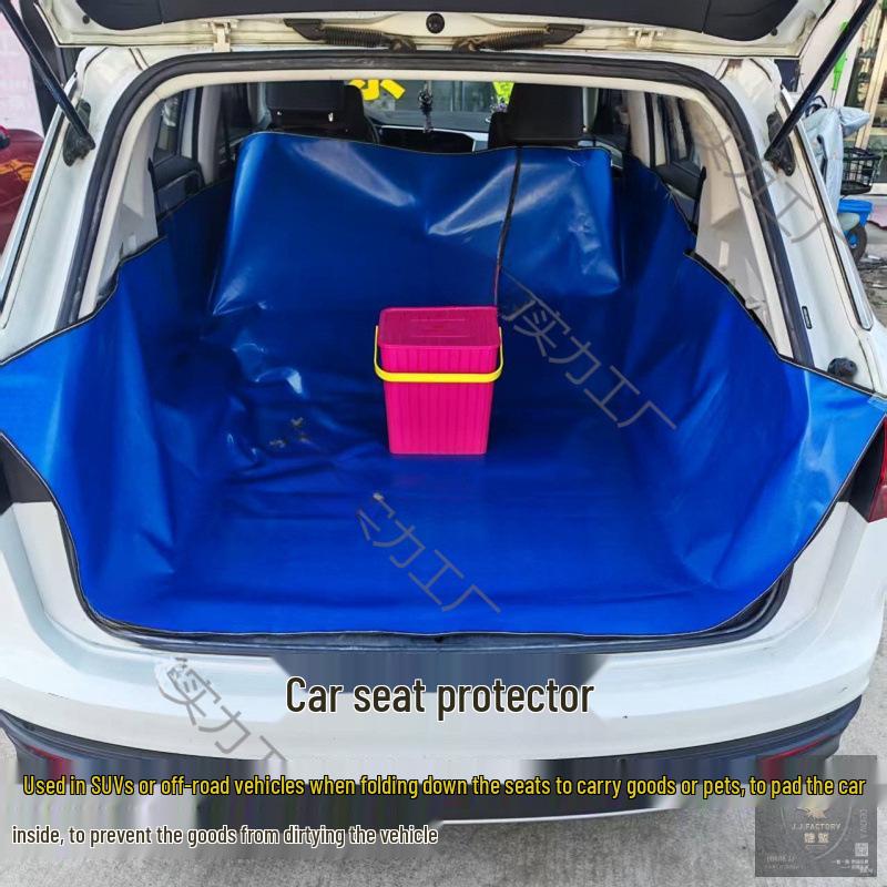Waterproof Car Partition Mat & Seat Cover - Dirt-Proof Trunk Divider & Pet Mat