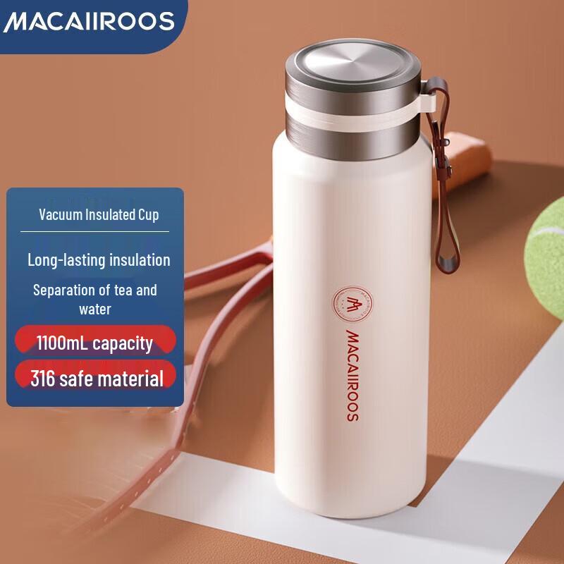 Macaiiroos 316 Stainless Steel Tea Infuser Thermos Cup