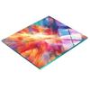 Decorative Glass Kitchen Chopping Board Explosion of Colors 60x52 Cm