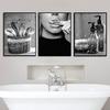 Baño WC Bling Póster Papel Higiénico Moda Sexy Mujer Impresión Pintura Lienzo Arte de Pared Imagen Moderno Lavabo Decoración del Hogar