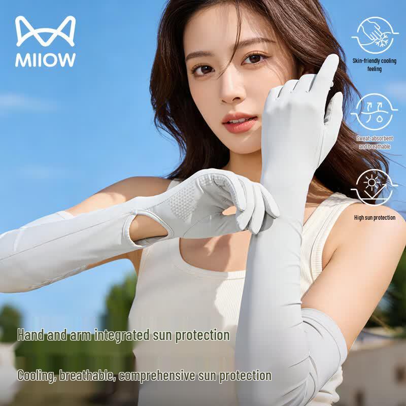 Mao Ren Women s UV Protection Ice Silk Sun Sleeves