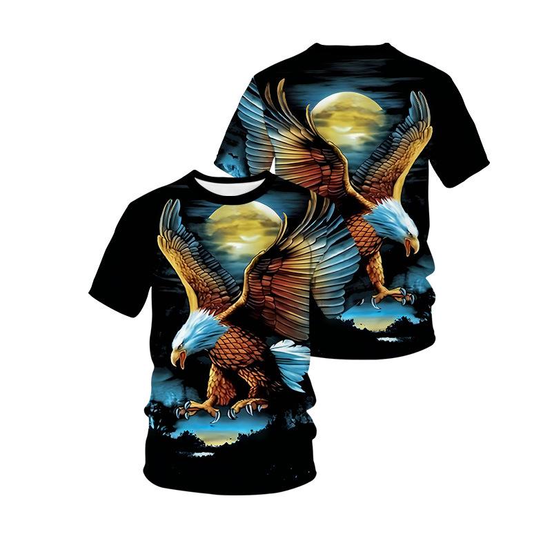 

Летние мужские футболки с 3D принтом животных и собак, модные повседневные спортивная одежда с круглым вырезом и короткими рукавами, крутые уличные топы больших размеров 2XL