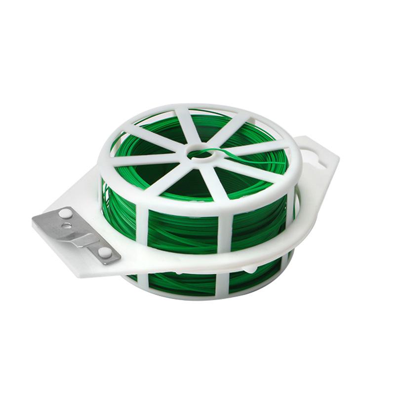 Green Plant Tie Wire for Gardening - Secure Flowers, Roses, and Vegetables