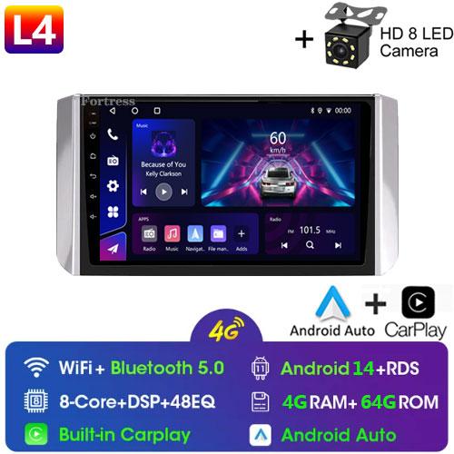 Fortress For Mitsubishi Xpander 2017 - 2020 Car Radio Carplay GPS Navigation Stereo Android Auto Screen No 2din 5G WiFi DVD Cam