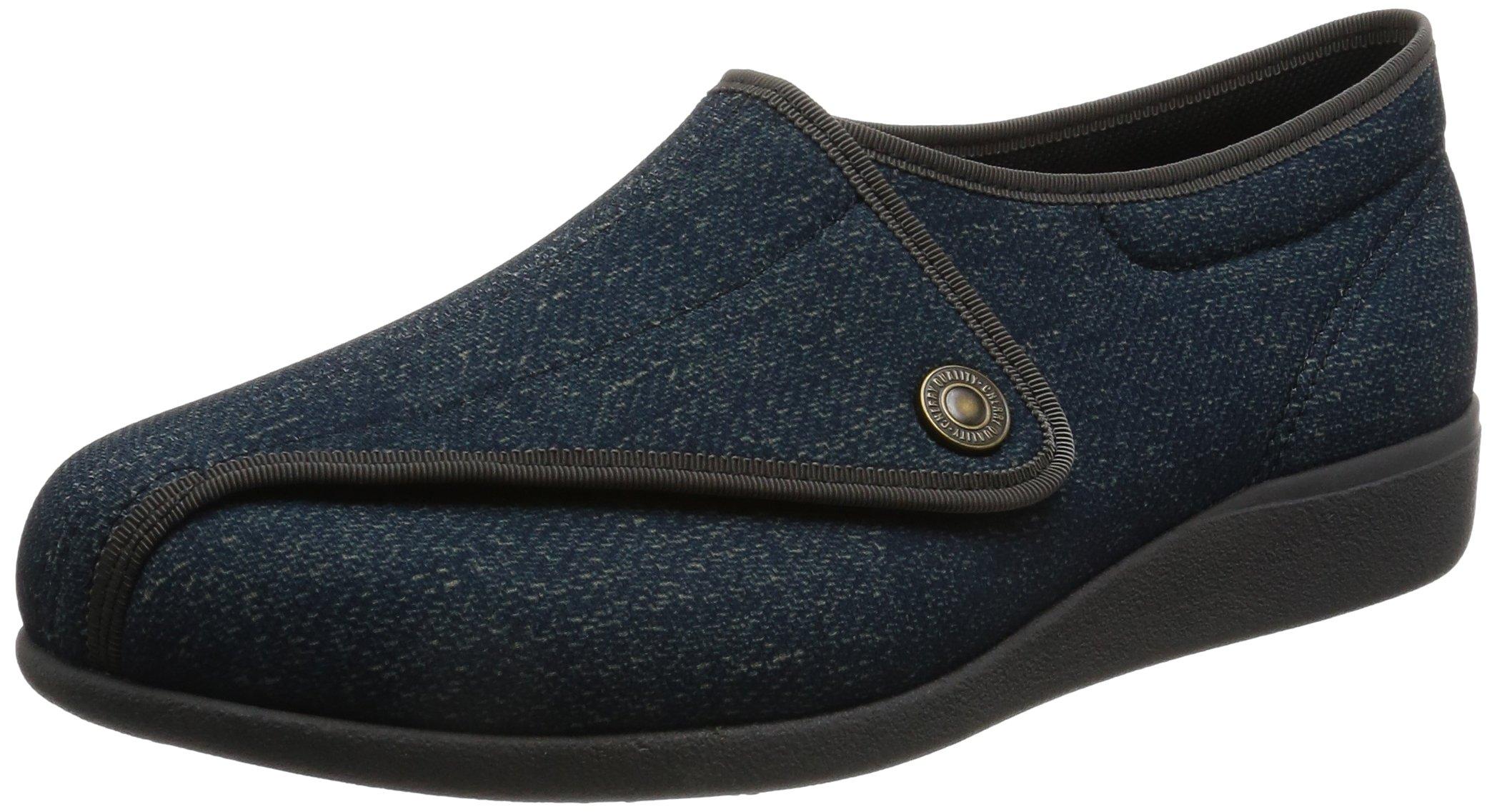 [Kaihoshugi] Lightweight, Wide 4E Nursing Care Shoes for Men, KHS M900, Navy, 27.0 cm 4E