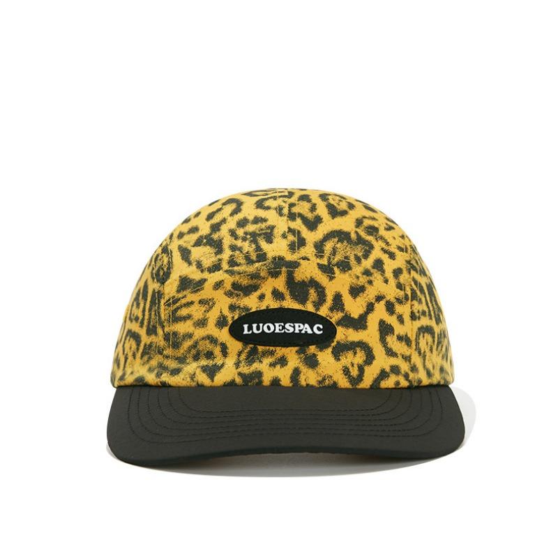 

Hat summer quick-drying function leopard print cap men s and women s color matching street slightly curved flat-brimmed casual baseball cap Adjustable жовтий