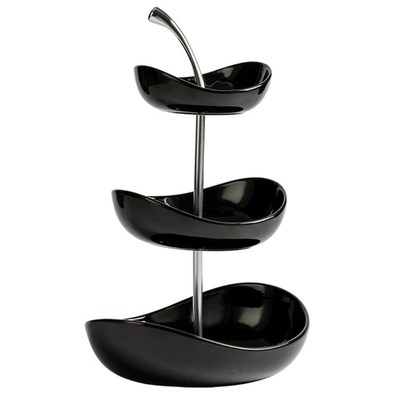 

Multifunctional Serving Platters Large Capacity Dishwasher Safe Perfect Gift For Housewarmings And Wedding Occasion чёрный