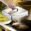 Square Stainless Steel BBQ Griddle Lid - New Model Grill Cover Dome for Steaks