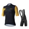 New Cycling Jersey Set RVOUEI Team Cycling Clothing Men Road Bike Suit Bicycle Bib Shorts Tops MTB Ropa Ciclismo Maillot