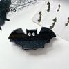 Daily Wear Hair Jewelry Halloween Claw Clip, Cute Headdress, Glitter Acrylic Bat Pumpkin Trendy Accessories for Girls Black Cat Spider Ghost