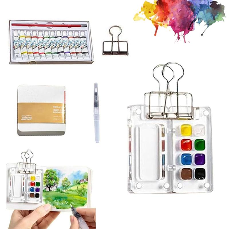 

Мини-набор для рисования акварелью Sketch Travel + Краски + Альбом для рисования + Ручка