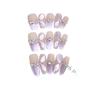 Hand-woven Armor Purple Dream Ribbon Three-dimensional Hand-painted Purple Streamer Cat Eye Style Nail Art Patch