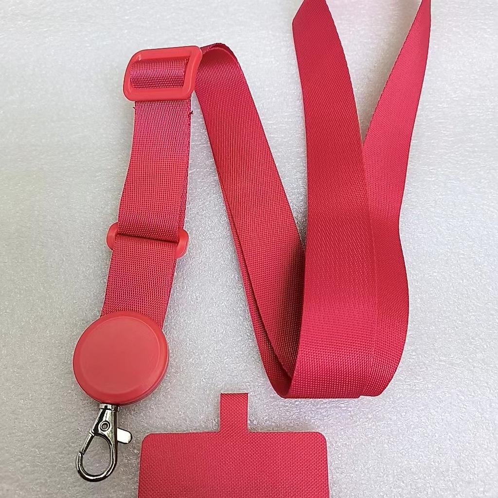 Adjustable Phone Strap Crossbody Lanyard for Mobile Phone Detachable Necklace Hanging Wide Rope Patch Cord Nylon Phone Straps