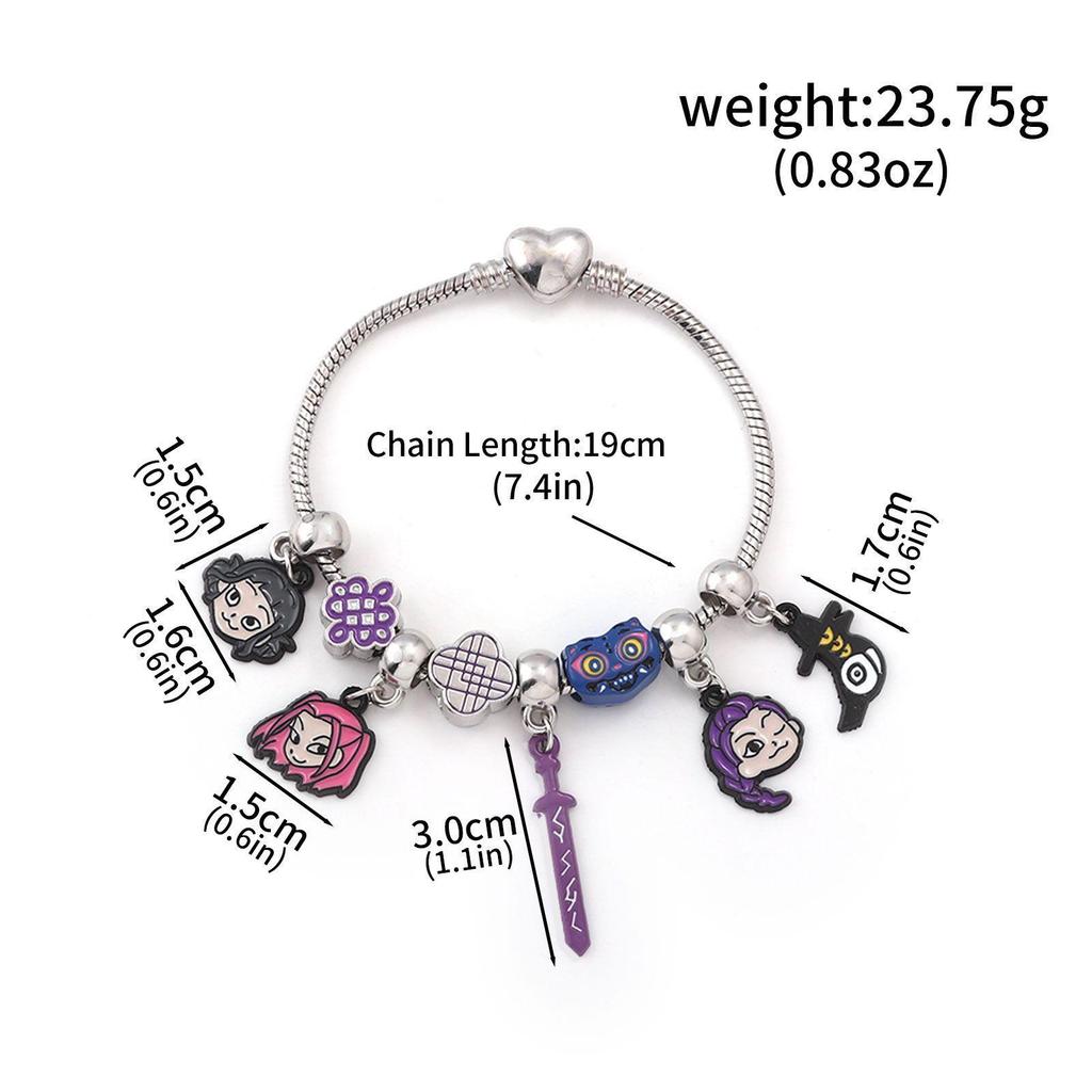 Anime K-POP Dämonenjägerin Anhänger Perlen DIY Armband