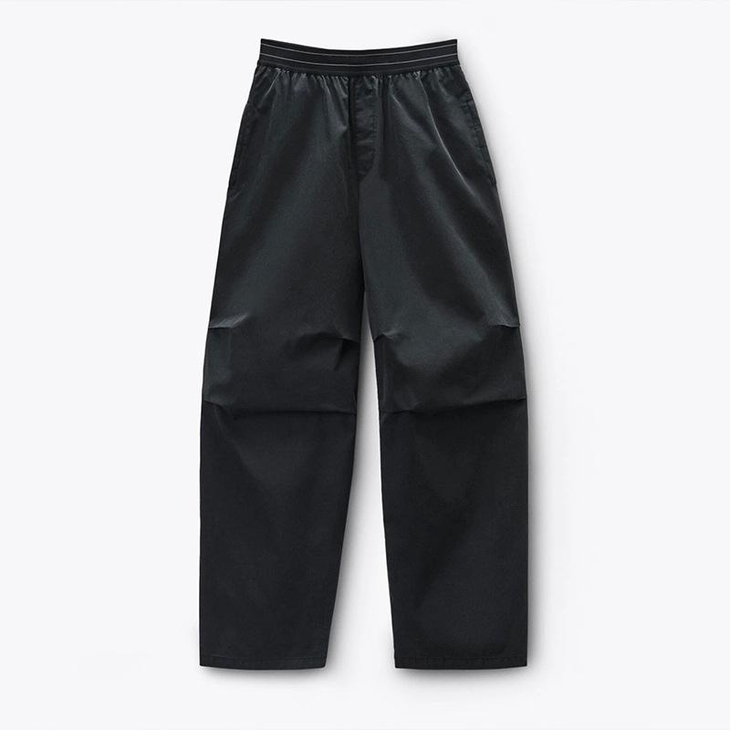 

Italy King 2026 Mid-Waist Pleated Wide-Leg Sports Pants Medium чёрный