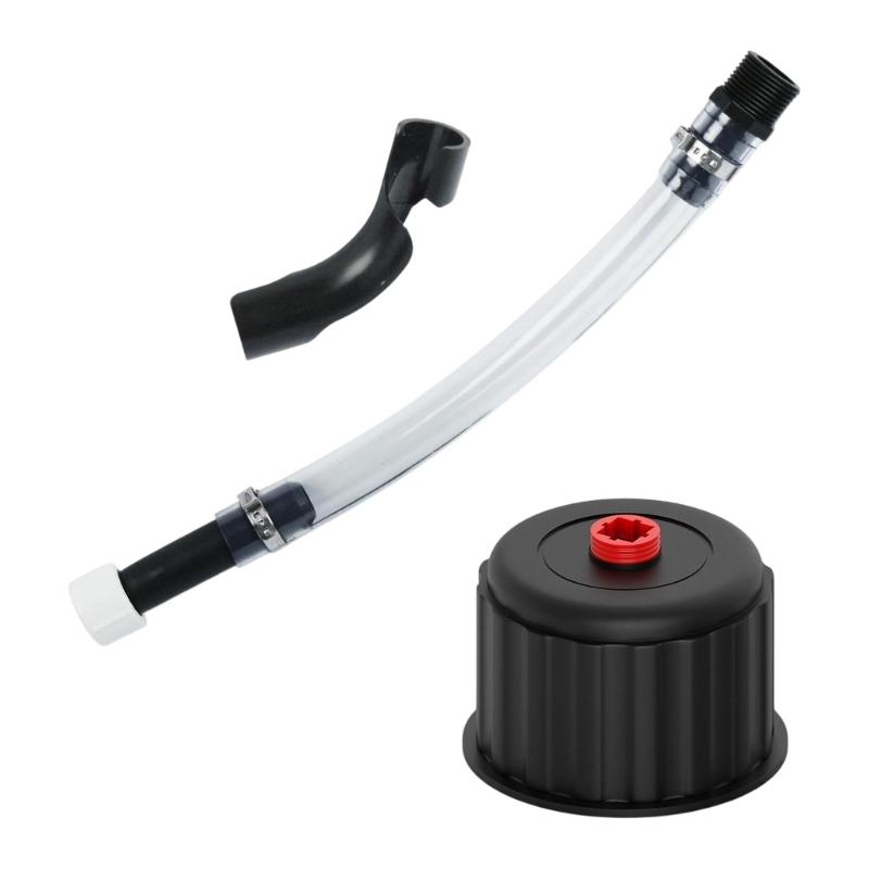 Racing Fuel Filling Hose with Replacement Cap Universal for Racing Fuel Jugs Motorcycles Flexible Leakproof Filling Hose