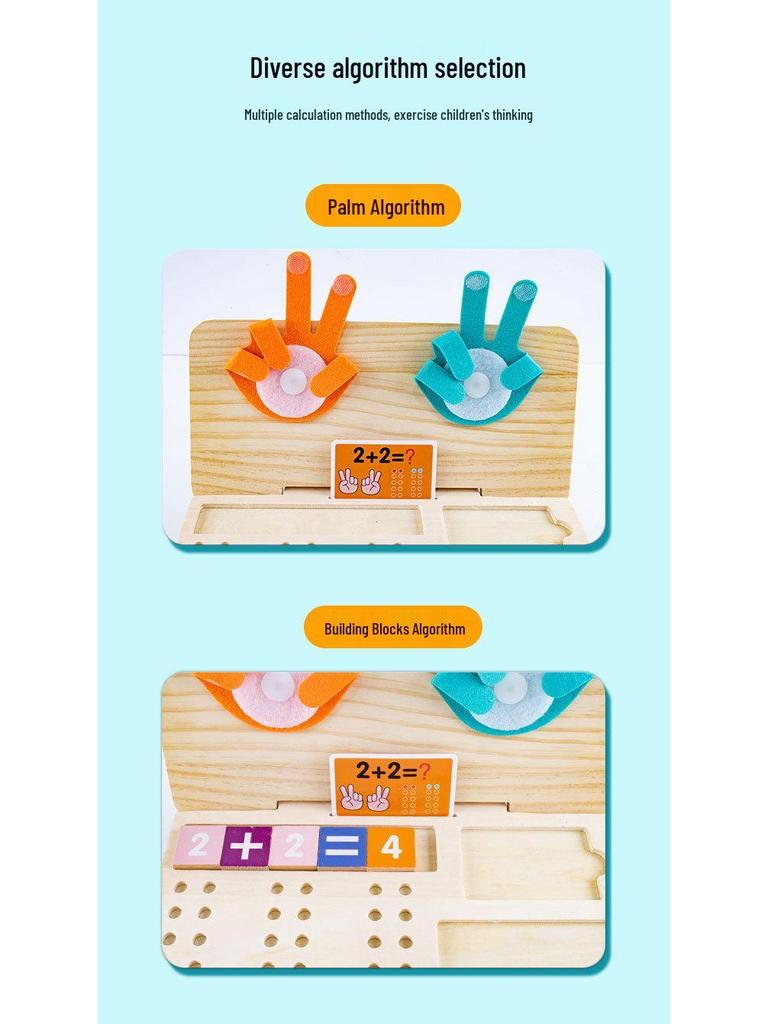 Montessori Math Teaching Aids for Kids: Addition & Subtraction Learning Toys