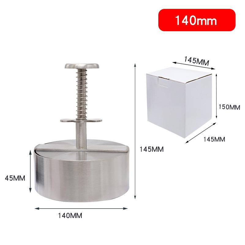 

Регулируемый пресс для гамбургеров из нержавеющей стали идеально подходит для приготовления гамбургеров и пирожков с барбекю 14.5x14cm