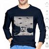Believe Me Bro Funny Cat Hoodies Long Sleeve Cats Cat Funnylooking Threadweird Meme Weird Funny Ufo Selfie Onthis