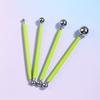 4pcs Metal Ball Sculpture Modeling Tools Double-Ended Modeling Ceramics Set Portable Clay Tools