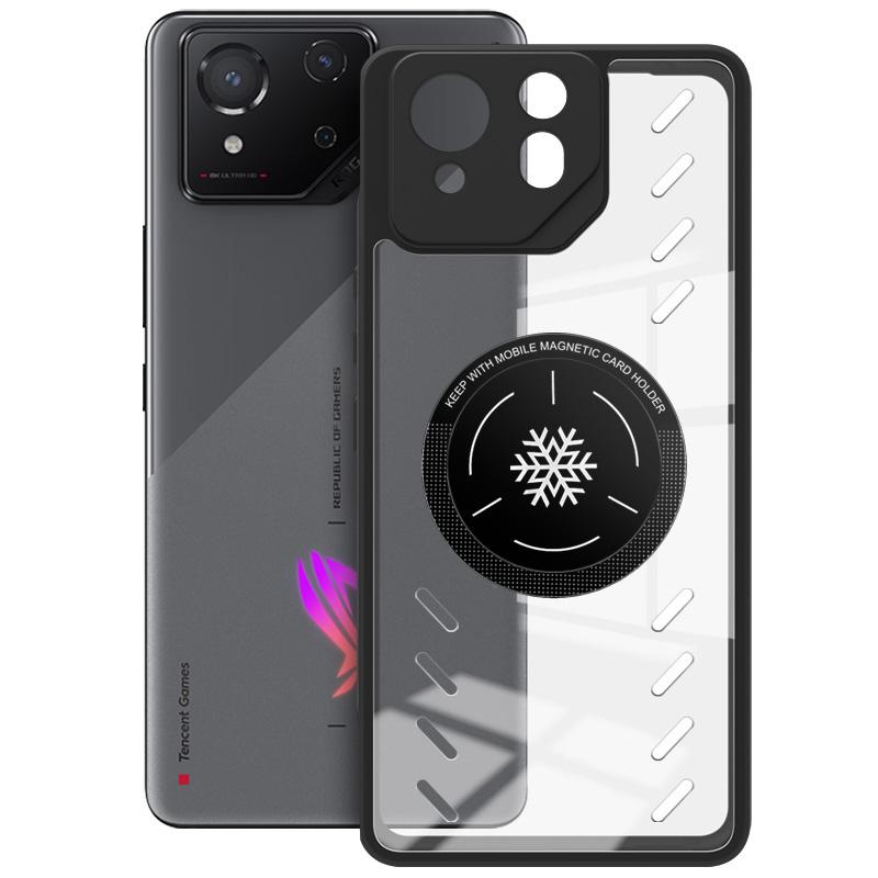 

IMAK UX-9A Series for Asus ROG Phone 8 5G/Phone 8 Pro 5G Case Heat Dissipation PC+TPU Clear Phone Shell A