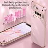 XINLI For Nothing Phone (3a) Case Ring Kickstand Electroplating TPU Phone Cover