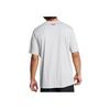 Under Armour Johnson Series Brahma Solid Logo Round Neck Short Sleeve T-Shirt Men Tops Gray 1387797-011