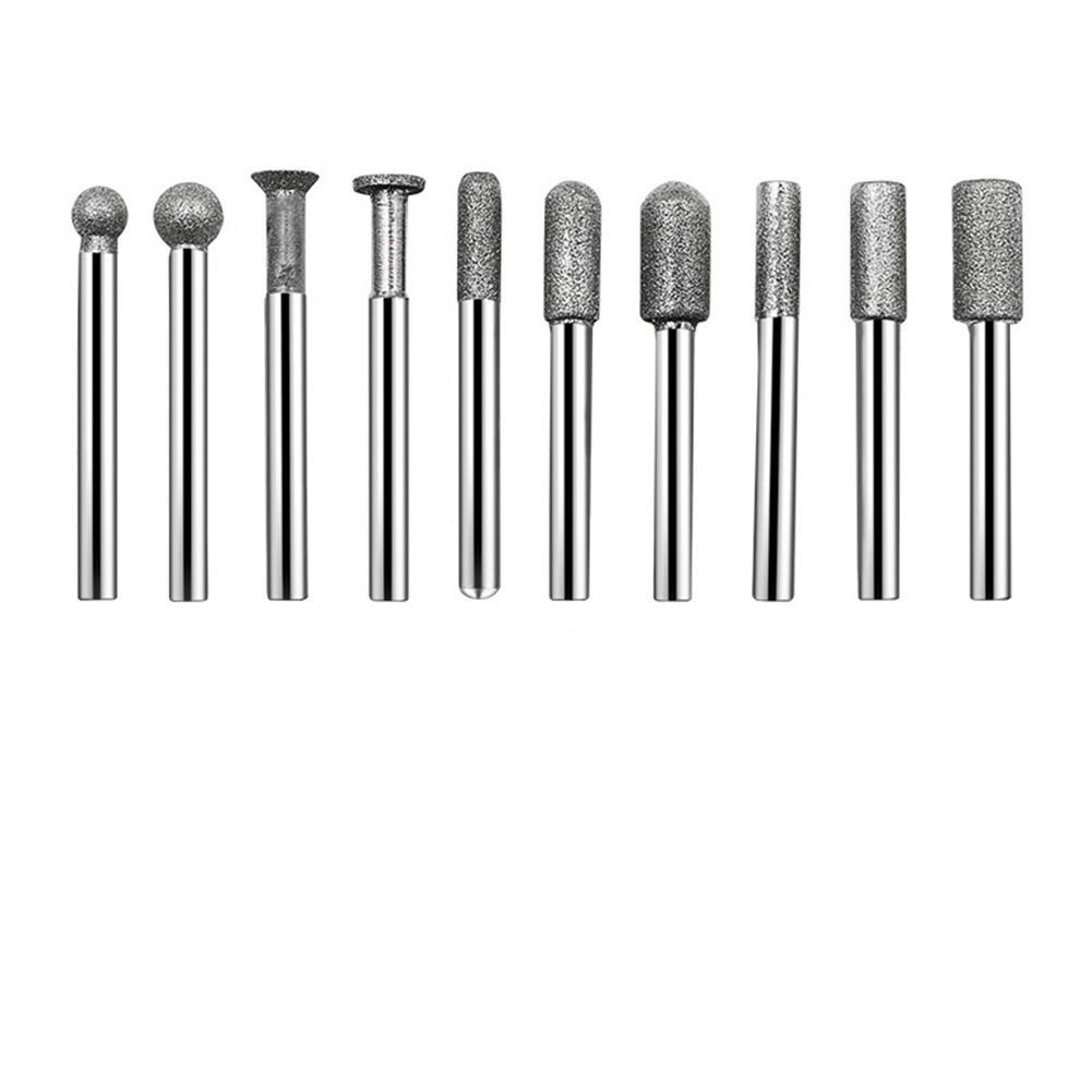 Grinding Head 20pcs 6mm Shank Grinding Needle Emery Grinding Rod