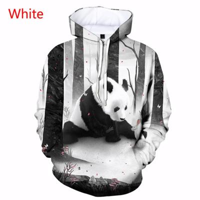 New Men and Women Animal 3D Printed Hoodie Hooded Pullovers Casual Panda Sweatshirt Tops