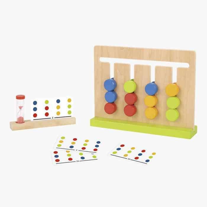 Jeu de Logique en Bois, Puzzle en bois, jeu de tri Montessori, Jeu éducatif