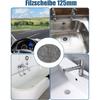 Polishing Attachment 5Inch 125mm Felt Polishing Pad With Adhesive Backing For Random Orbital Sanders