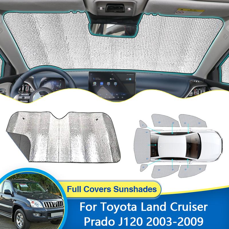 

Оконный козырек для Toyota Land Cruiser Prado J120 LC120 Lexus GX 470 2003 ~ 2009, солнцезащитные козырьки, лобовые стекла, защита от ультрафиолета Rear Windshield