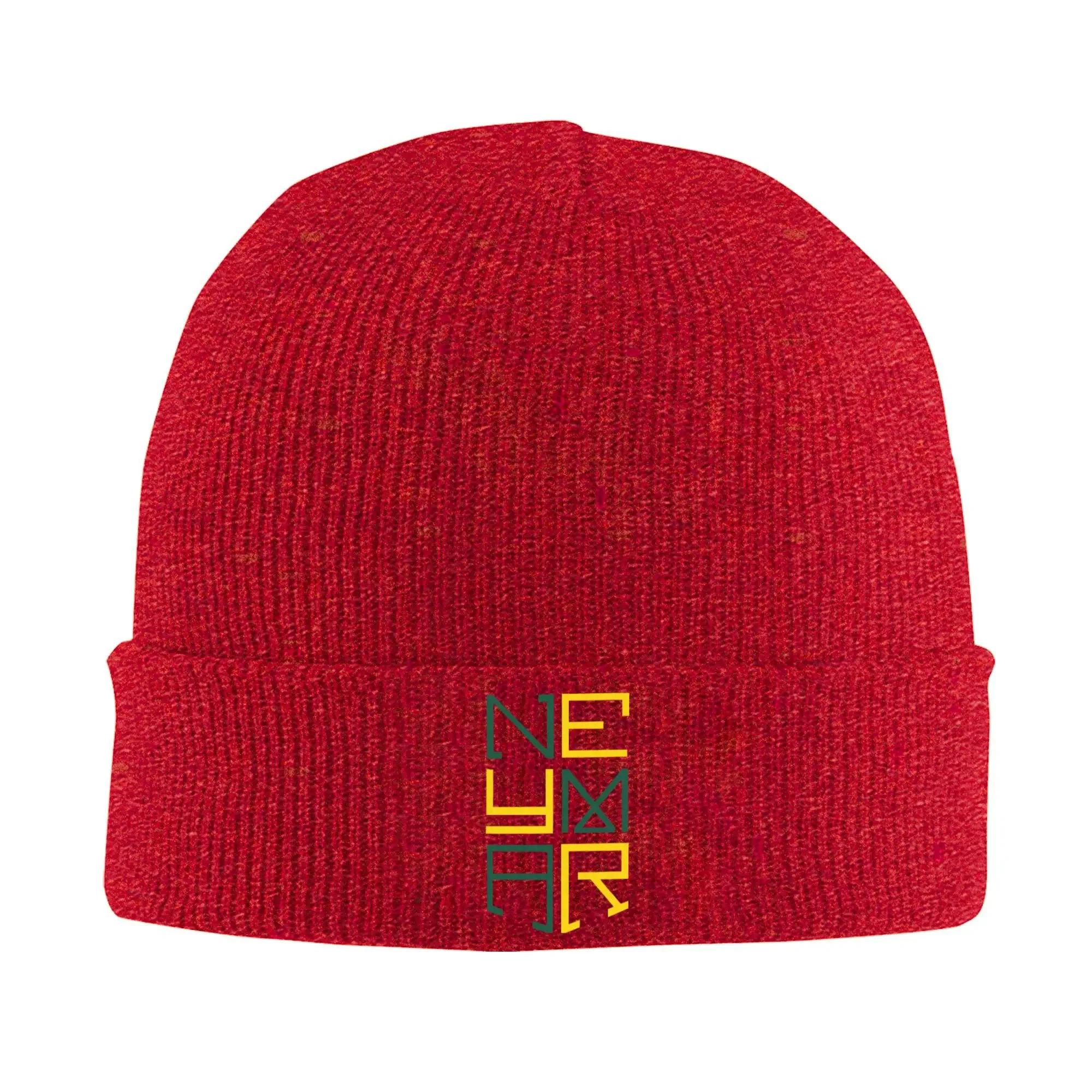 

Custom SoccerNeymars JR Football Bonnet Hat Hip Hop Knit Hat Unisex Women Unisex Winter Warm Skullies Beanies Caps One Size