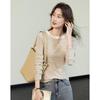 Demana Women's Striped Long Sleeve Round Neck T-shirt