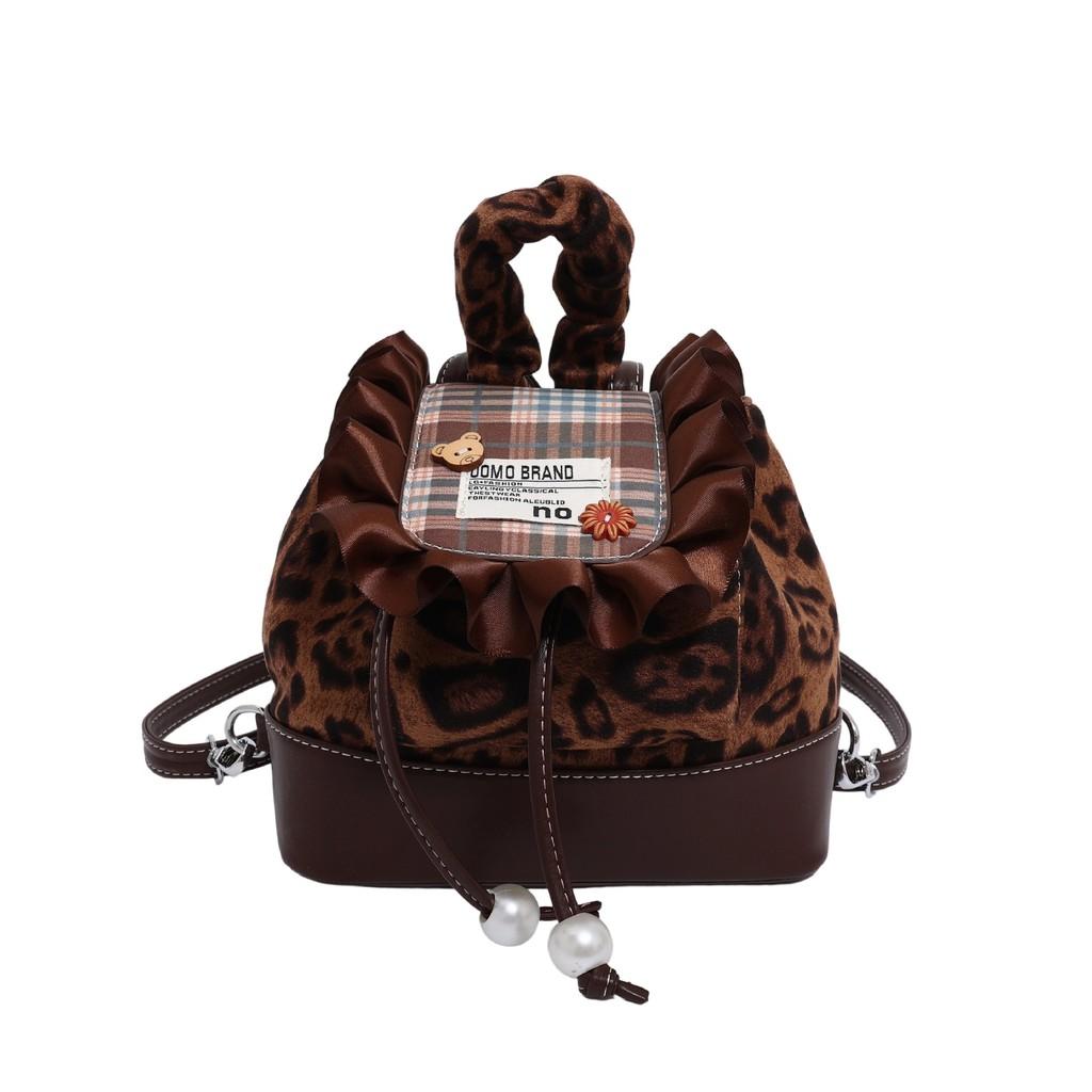 Hello Kitty Cat Mini Backpack With Nylon Material And Butterfly Knot For Daily Use