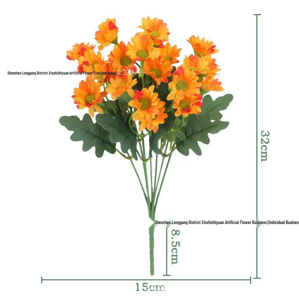 Realistic American Chamomile Daisy Bouquet for Home Decoration