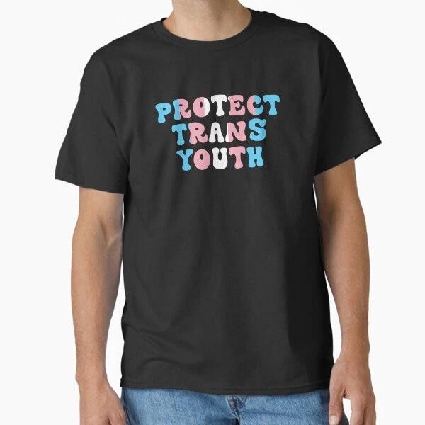Protect Trans Youth Classic Tshirt Made In Usaaus Tshirt S2xl S