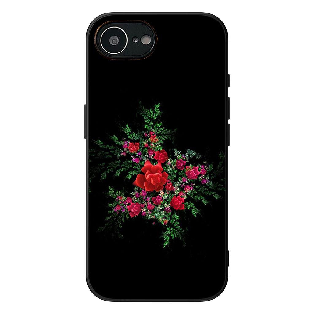 Cover for Apple iPhone 17 16 11 Pro XS Max XR 6 7 8 Plus 16E SE 2020 Air 5 SE2 Phone Case Lucky Grass Peony Rose Flower