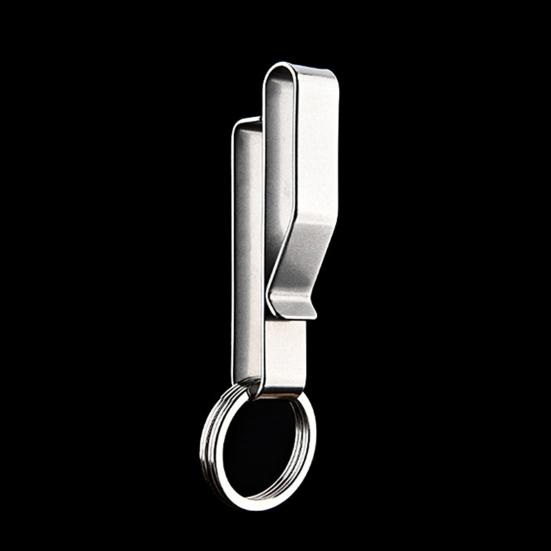 Belt Key Clip Keychain Clip Rustproof Corrosion Resistant Lightweight Reusable Tactical Belt Key Holder with Key Rings