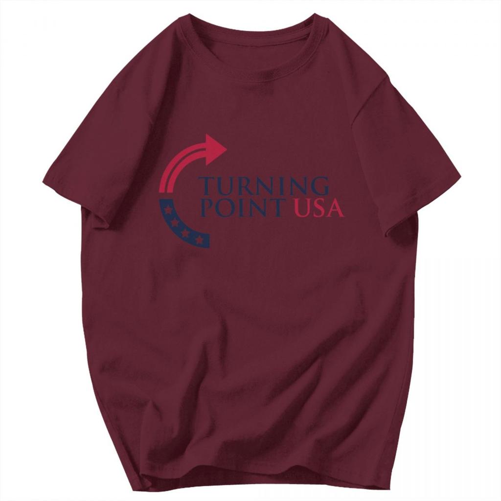 Men T Shirt Turning Point USA Fun Gifts Y2K Graphic Customized Unisex Clothing T Shirts