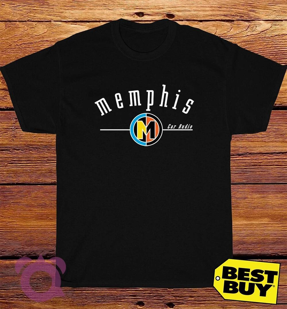 Black/Gray/Navy/White T-Shirt Memphis Car Audio Size S to 5XL M