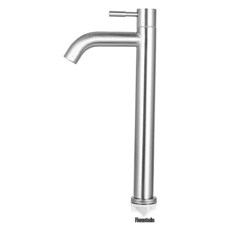 VEMUSE Stainless Steel Single Cold Basin Faucet