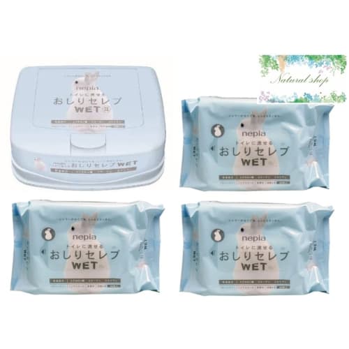 

Oshiri Celeb Wet Unscented Wet Wipes, 40 Wipes, Refill Pack (60 Wipes), Flushable, [1 Wipe + 3 Refill Packs] (Pack of 1 + Refill Pack) Bonus Included