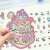 Cartoon Landscape Mushroom House Sticker Miniature World 3D House Unzip DIY Scene Manual Post
