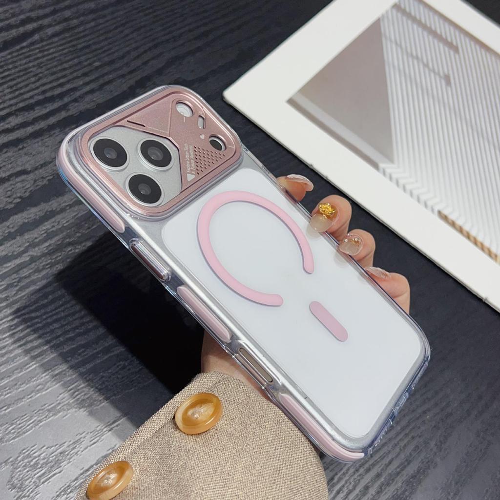 Premium iPhone 17 Pro Max Hülle: Zweifarbiges Eiskristall-Design mit Magnetischer Saugung und Vollständigem Fallschutz