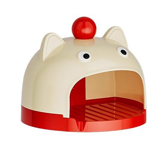 Soap Dish Cartoon Animal Design Soap Holder Drain Rack No Drill Wall Mount Bathroom Organizer Accessible Soap Container