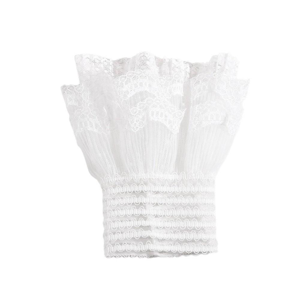 Fashion Elastic Detachable Sleeves Cuffs Sun Protection Dresses Sweater Decor Lace Cuffs Sweet All-match Fake Sleeves for Women