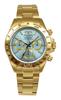 Technos T4C01GI Men's Chronograph Watch, Water Resistant To 10 ATM, Gold