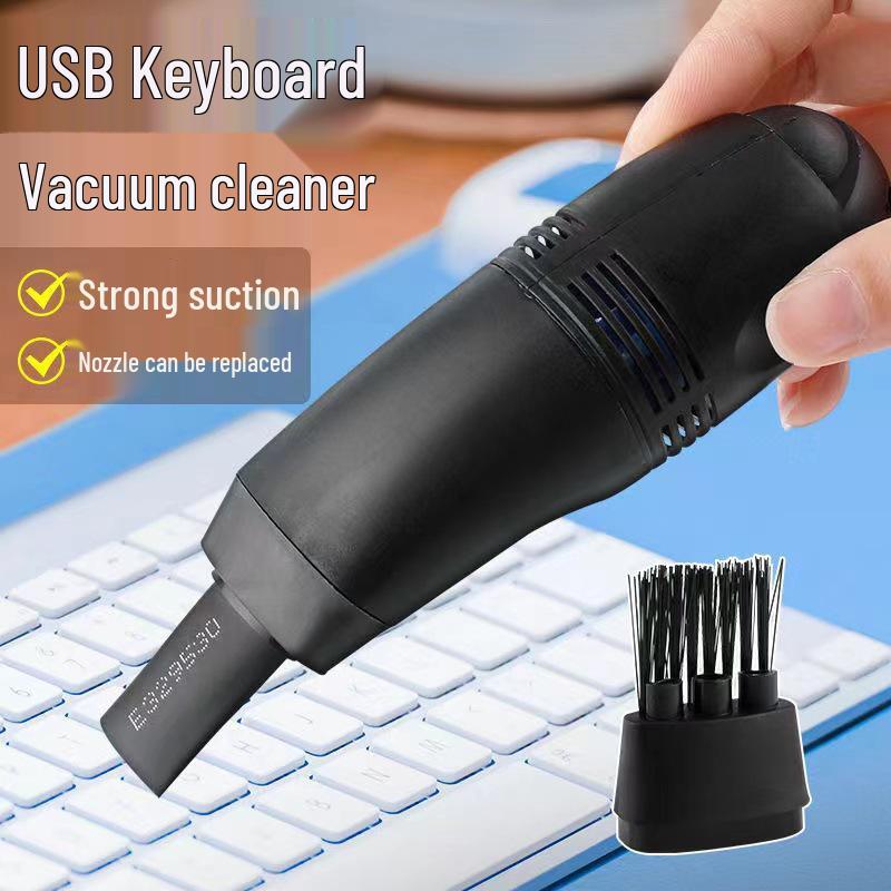 Mini USB Vacuum Cleaner with Brush for Keyboard, Desktop, Laptop, and Phone